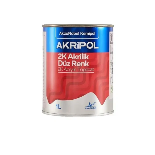 AkzoNobel Akri̇pol 2k LY9B Parlak Siyah Akri̇li̇k Sonkat Oto Boyası 1 Litre