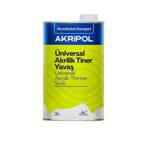 AkzoNobel Akripol Akrilik Tiner Yavaş GL 3 Litre
