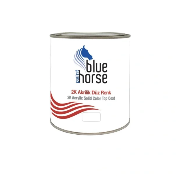 Blue Horse Akrilik Oto Boyası BH 021 Saf Beyaz 2k Düz 1 Litre