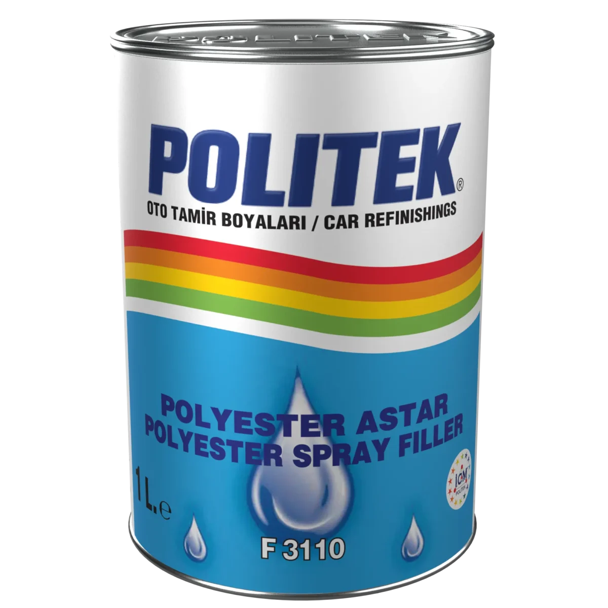 Politek® Polyester Sprey Astar + Sertleştiricisi