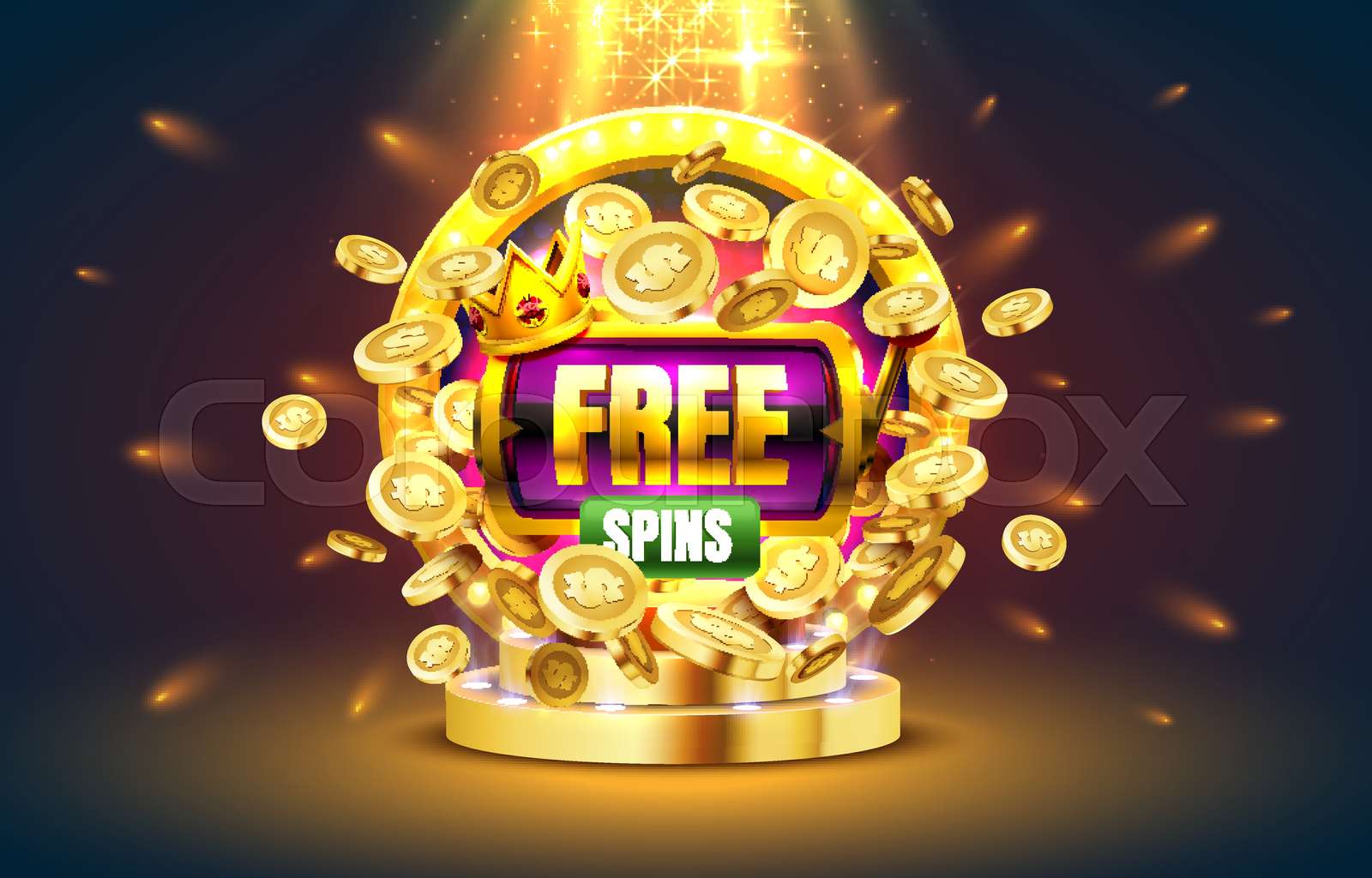 Chaque Tour Compte, Chaque joueur a de la valeur dans LuckyHills Casino dans le Canada 2 Casino free spins, 777 slot sign machine. Vector | Stock vector | Colourbox