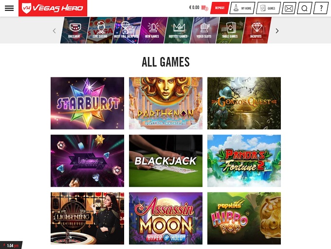 Review Vegas Hero Casino